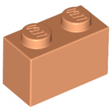 nougat brick 1 x 2