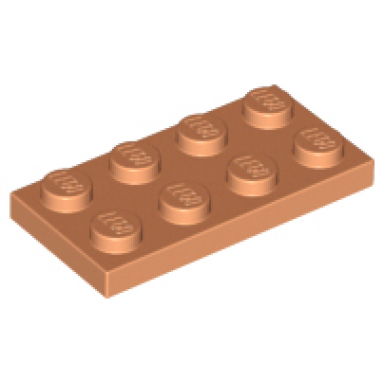 nougat plate 2 x 4