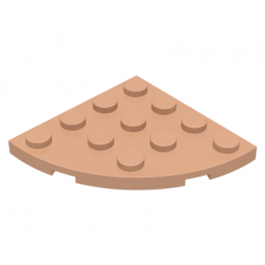 nougat plate round corner 4 x 4