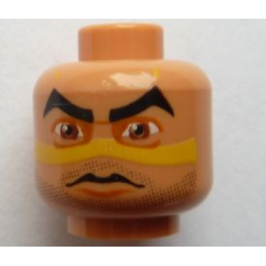 nougat minifigure head alien with sw quinlan vos pattern
