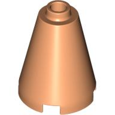 nougat cone 2 x 2 x 2 - open stud