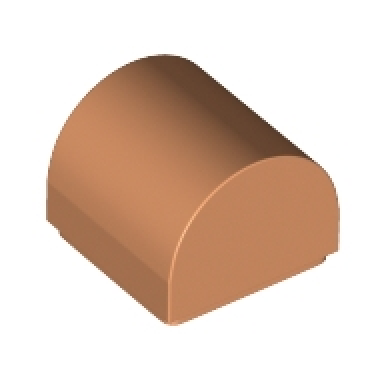 nougat slope curved 1 x 1 x 2 3 double