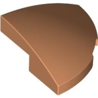nougat slope curved 2 x 2 corner round