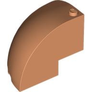 nougat brick round corner 5 x 5 x 3 1 3 dome top