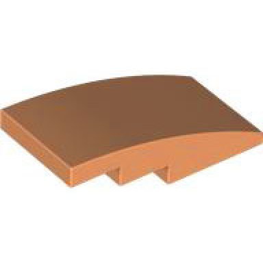 nougat slope curved 4 x 2