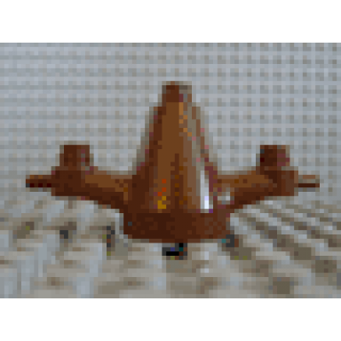 duplo plant tree trunk segment with branches conical