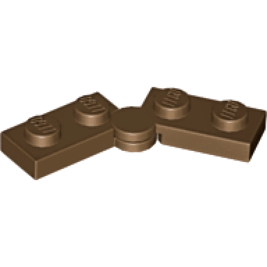 brown hinge plate 1 x 4 swivel 2429 2430