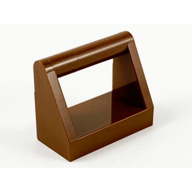 brown tile modified 1 x 2 with bar handle