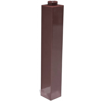 brown brick 1 x 1 x 5 - hollow stud