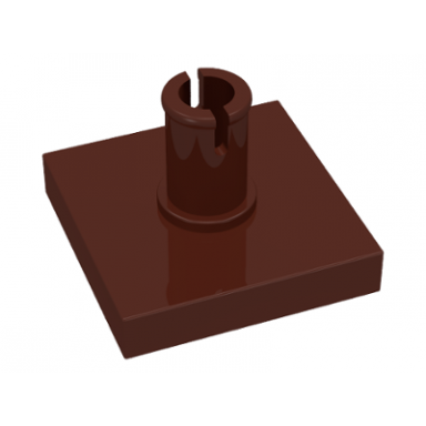 brown tile modified 2 x 2 with pin