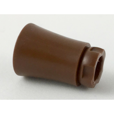 brown plant tree palm trunk - short connector no axle hole
