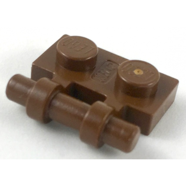 brown plate modified 1 x 2 with bar handle on side - free ends