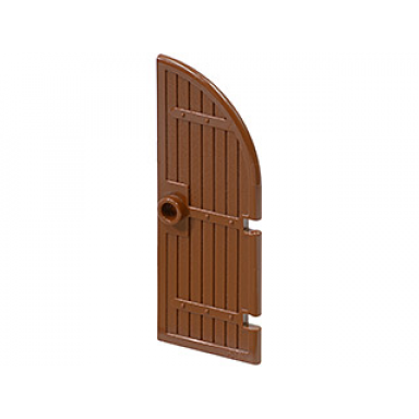 brown door 1 x 3 x 6 curved top
