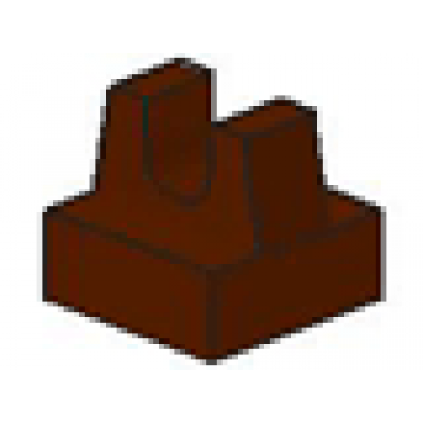 brown tile modified 1 x 1 with clip