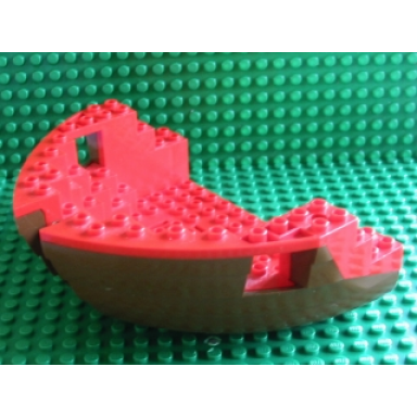 brown boat hull large bow 12 x 16 x 5 1 3 with red top 2556 2557
