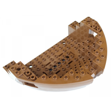 brown boat hull large bow 12 x 16 x 5 1 3 with same color top 2556 2557