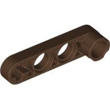brown technic liftarm modified stud connector thin 1 x 4