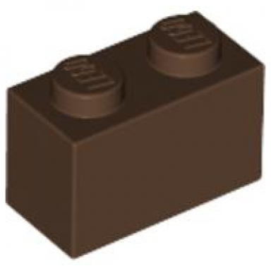 brown brick 1 x 2