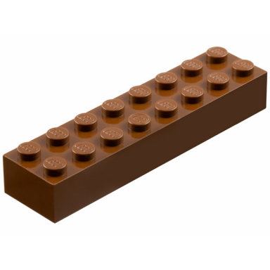 brown brick 2 x 8