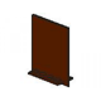 brown door 2 x 5 x 5 swivel flat base
