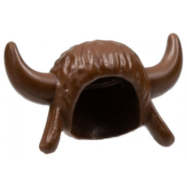 brown minifigure headgear headdress indian buffalo horned