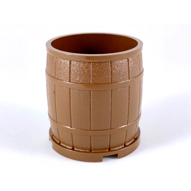 brown container barrel 4 x 4 x 3.5