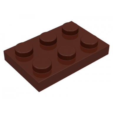 brown plate 2 x 3