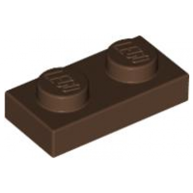 brown plate 1 x 2