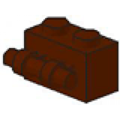 brown brick modified 1 x 2 with bar handle on side