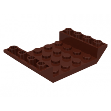 brown slope inverted 45 6 x 4 double with 4 x 4 cutout