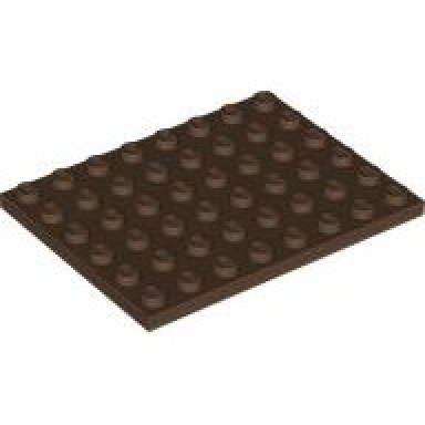 brown plate 6 x 8