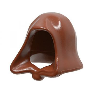 brown minifigure headgear hood