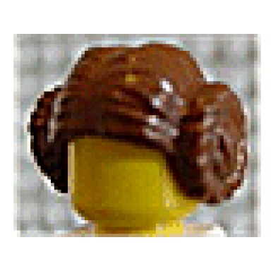 brown minifigure hair female with 2 buns princess leia