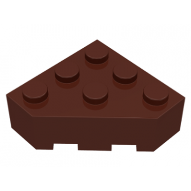brown wedge 3 x 3 facet