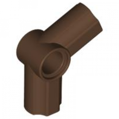 brown technic axle and pin connector angled 5 - 112.5 degrees