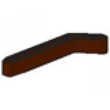brown technic liftarm modified bent thick 1 x 9 7 - 3