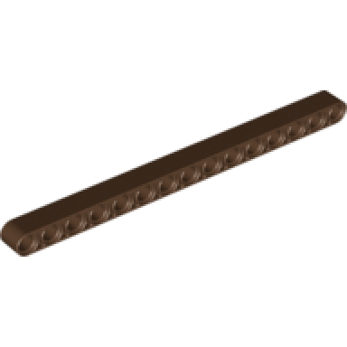 brown technic liftarm thick 1 x 15