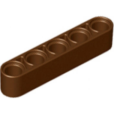 brown technic liftarm thick 1 x 5
