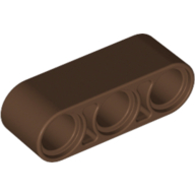 brown technic liftarm thick 1 x 3