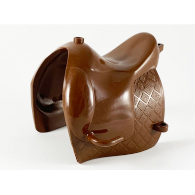 brown scala horse saddle