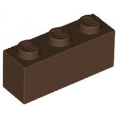 brown brick 1 x 3