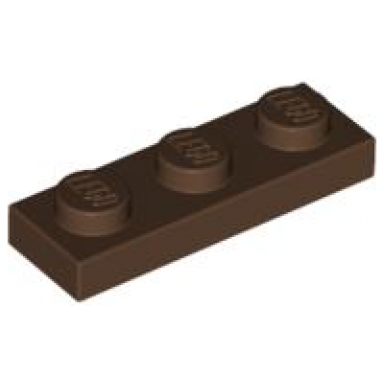 brown plate 1 x 3