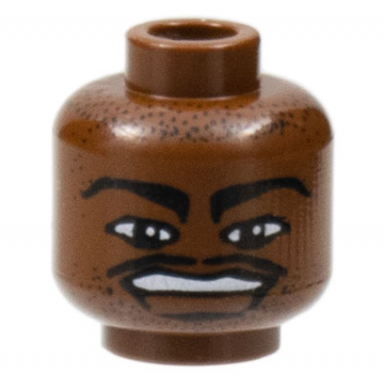 brown minifigure head nba vince carter pattern