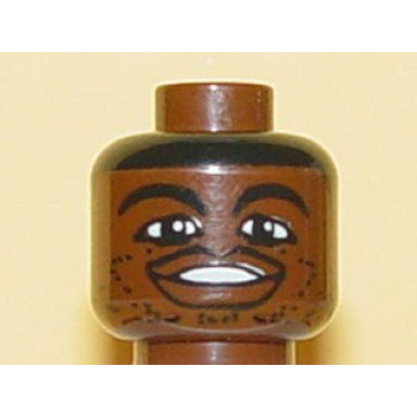 brown minifigure head nba steve francis pattern