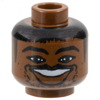 brown minifigure head nba allan houston pattern