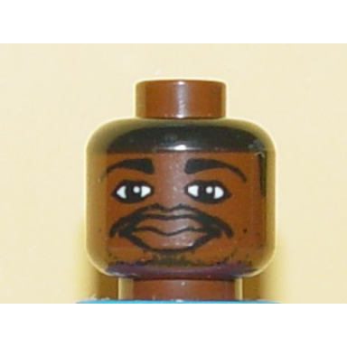 brown minifigure head nba tracy mcgrady pattern