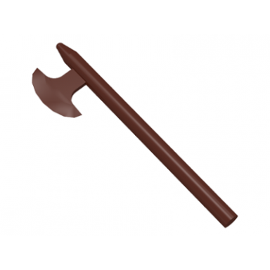 brown minifigure weapon axe halberd
