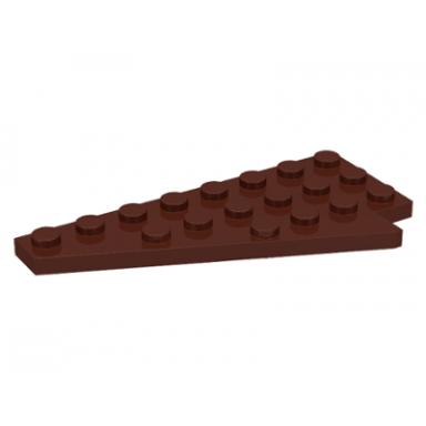 brown wedge plate 8 x 4 wing left