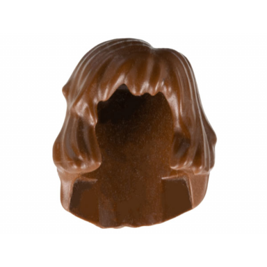 brown minifigure hair female mid-length