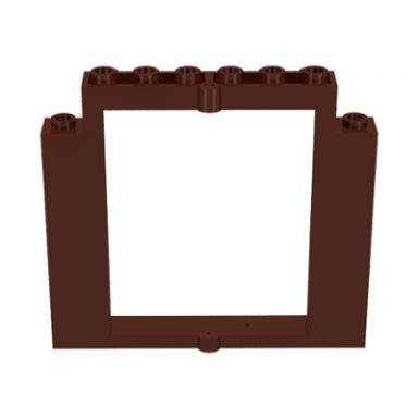 brown door frame 2 x 8 x 6 swivel without bottom notches